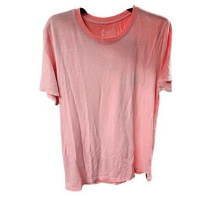 Kids Hurley T Shirt Size L Coral Palm Tree Graphic Crew Neck Short Sleeve Tee